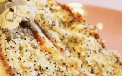Lemon Poppy Seed Cake with Granadilla Icing